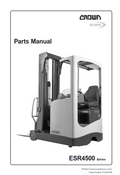 CROWN ESR4500 REACH TRUCK FORKLIFT PARTS CATALOG