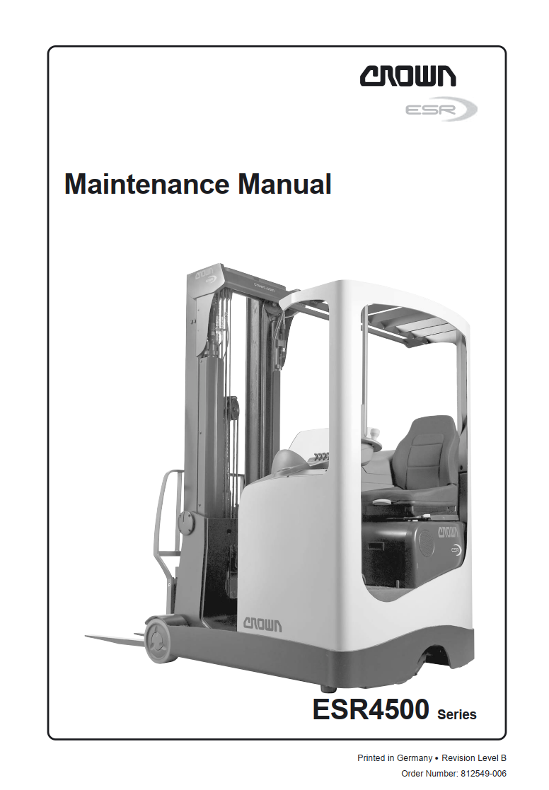 CROWN ESR4500 PALLET TRUCK FORKLIFT
