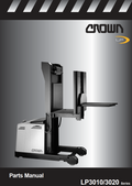 CROWN LP3010, LP3020 SERIES PALLET JACK FORKLIFT PARTS CATALOG