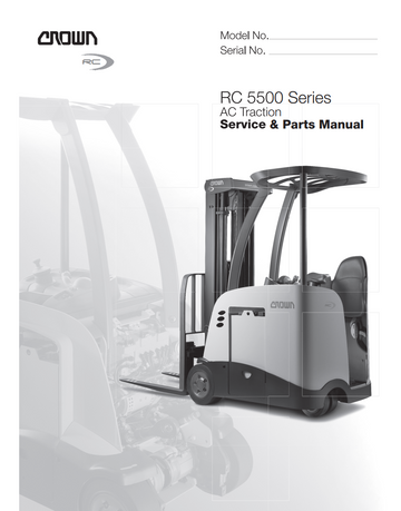 CROWN RC 5500 SERIES AC TRACTION REACH TRUCK FORKLIFT