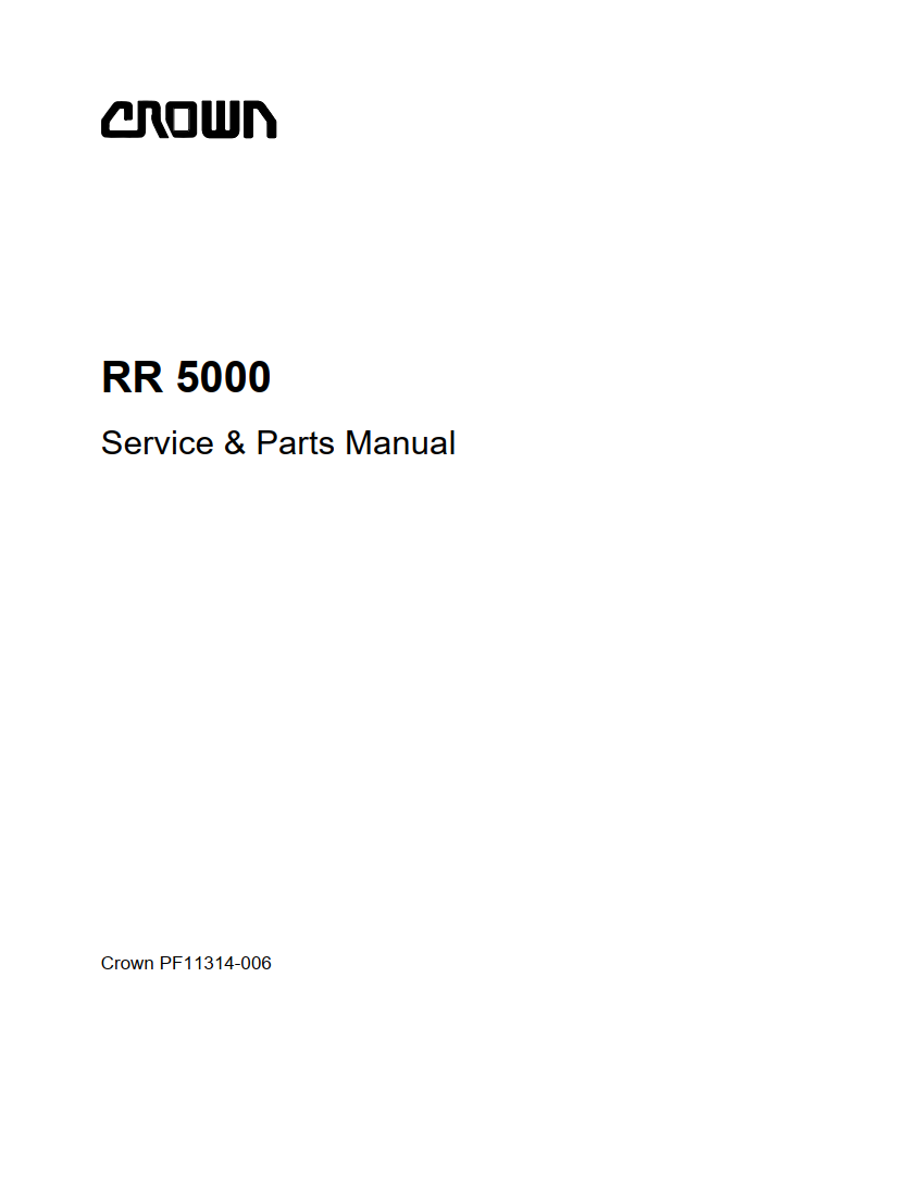 CROWN RR 5000 SERIES REACH TRUCK FORKLIFT