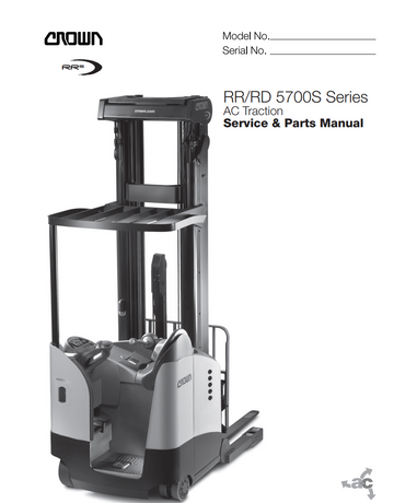 CROWN RR RD 5700S AC TRACTION SERIES