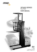CROWN SP3400 FOUR POINT SERIES  PARTS CATALOG