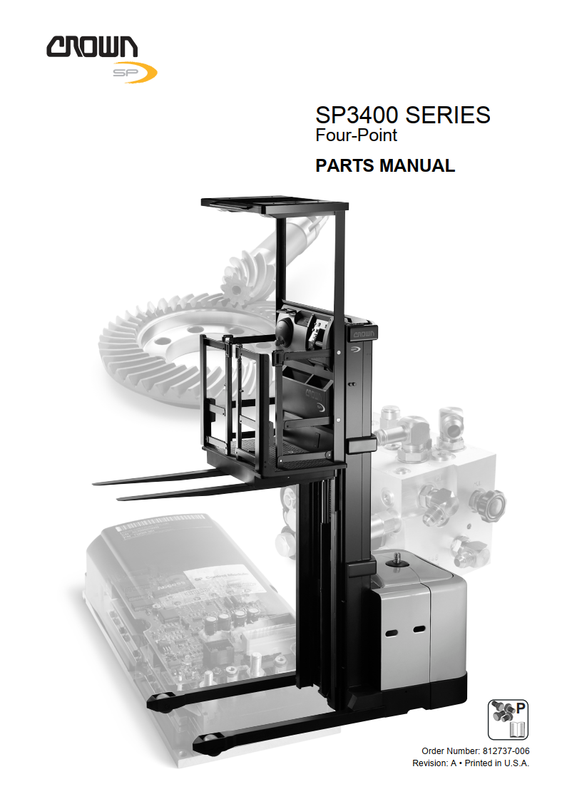 CROWN SP3400 FOUR POINT SERIES  PARTS CATALOG