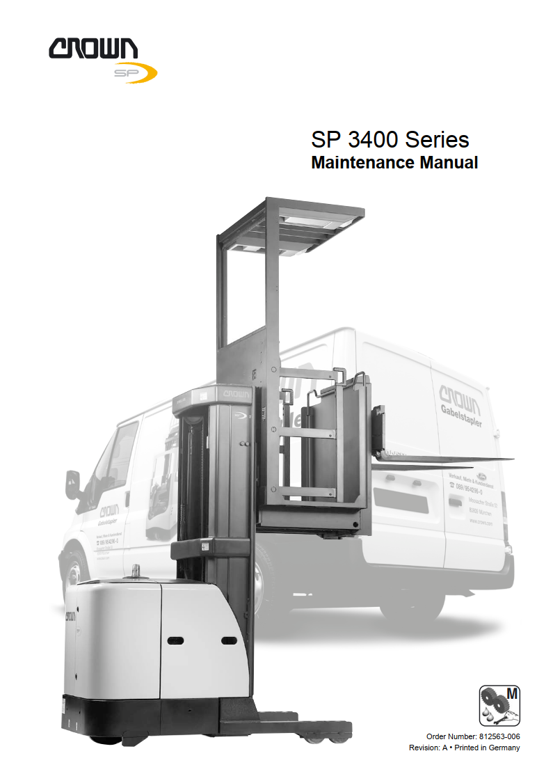 CROWN SP3400 SERIES  ORDER PICKER