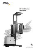 CROWN SP3400 SERIES  PARTS CATALOG