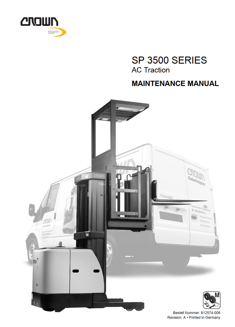 CROWN SP3500 SERIES AC TRACTION WALKIE