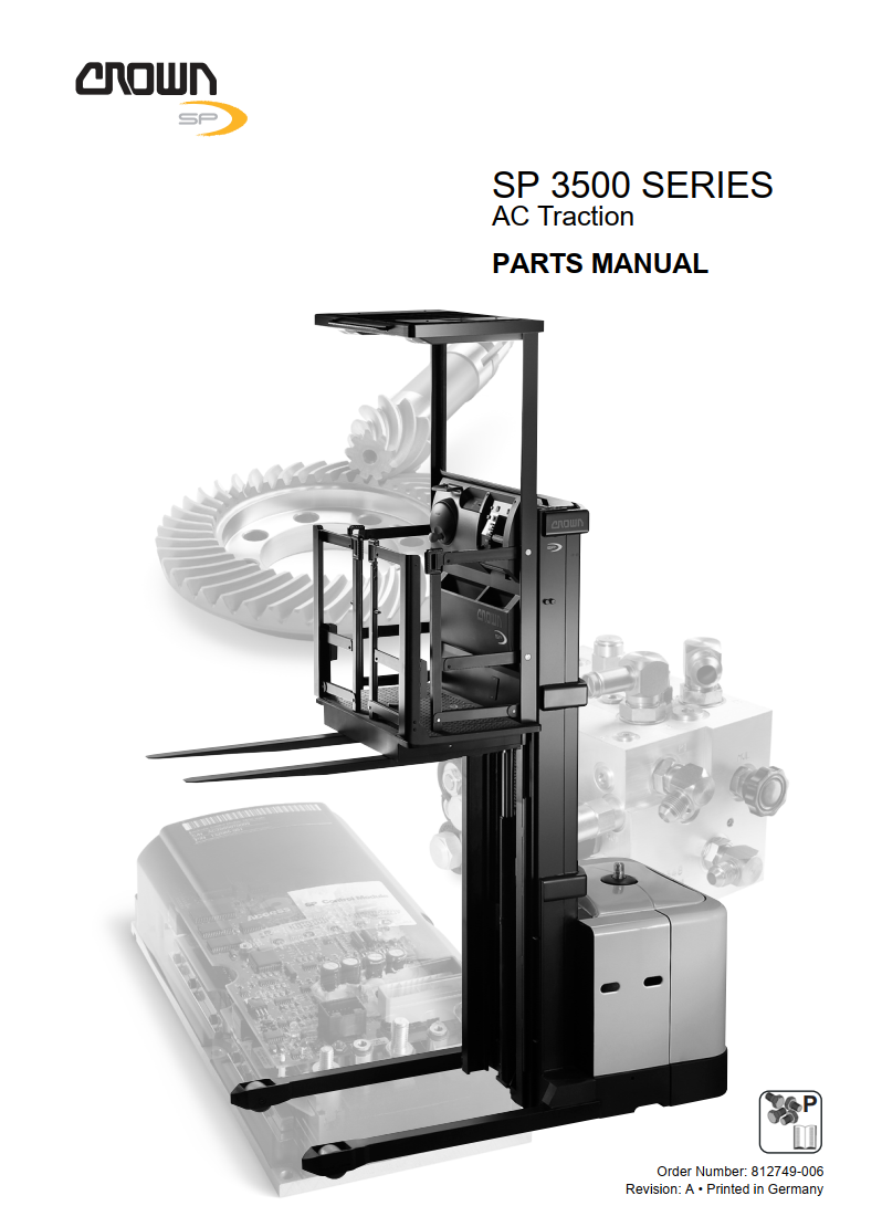 CROWN SP3500 SERIES AC TRACTION WALKIE