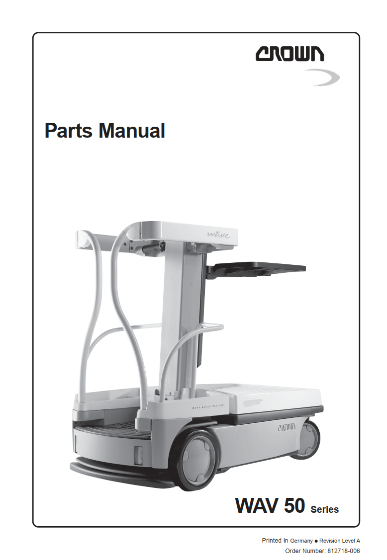 CROWN WAVE50 SERIES PARTS CATALOG