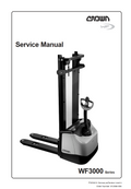 CROWN WF3000 SERIES PALLET JACK FORKLIFT SERVICE MANUAL