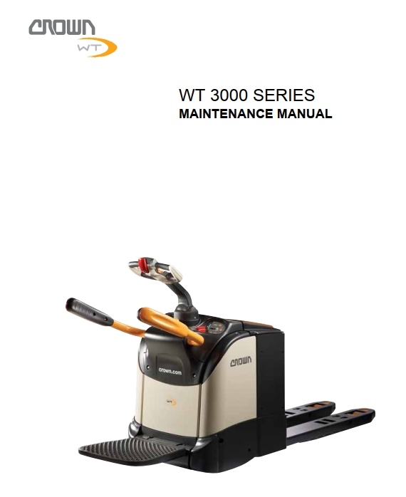 CROWN WT 3020 WT 3040 WT 3060 PALLET TRUCK