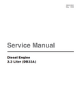 DAEWOO DOOSAN DB33A 3.3 DIESEL ENGINE