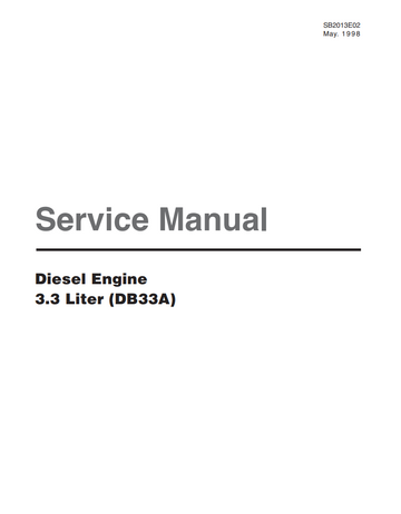 DAEWOO DOOSAN DB33A 3.3 DIESEL ENGINE