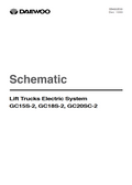 DAEWOO GC15S-2, GC18S-2, GC20SC-2 WIRING DIAGRAMS