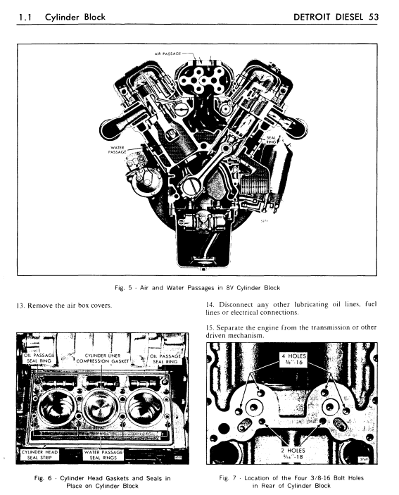 DETROIT DIESEL 53 SERIES 6V 8V ENGINE