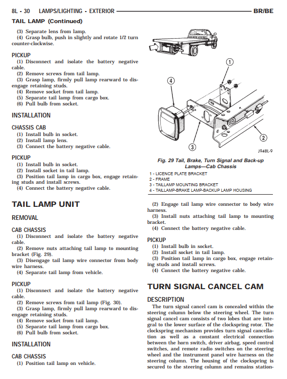 DODGE RAM DR DH D1 DC 2002-2008