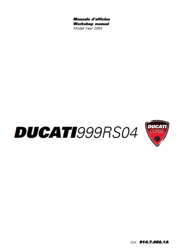 DUCATI 999RS 999 RS BIKE 2004+