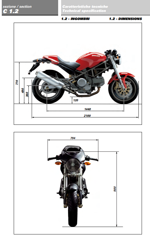 DUCATI MONSTER 400 620 BIKE