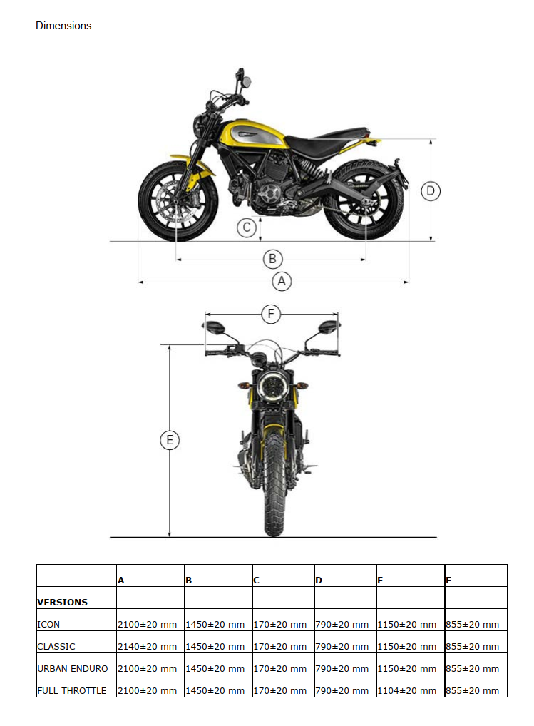 DUCATI SCRAMBLER 800 2014-2016 BIKE