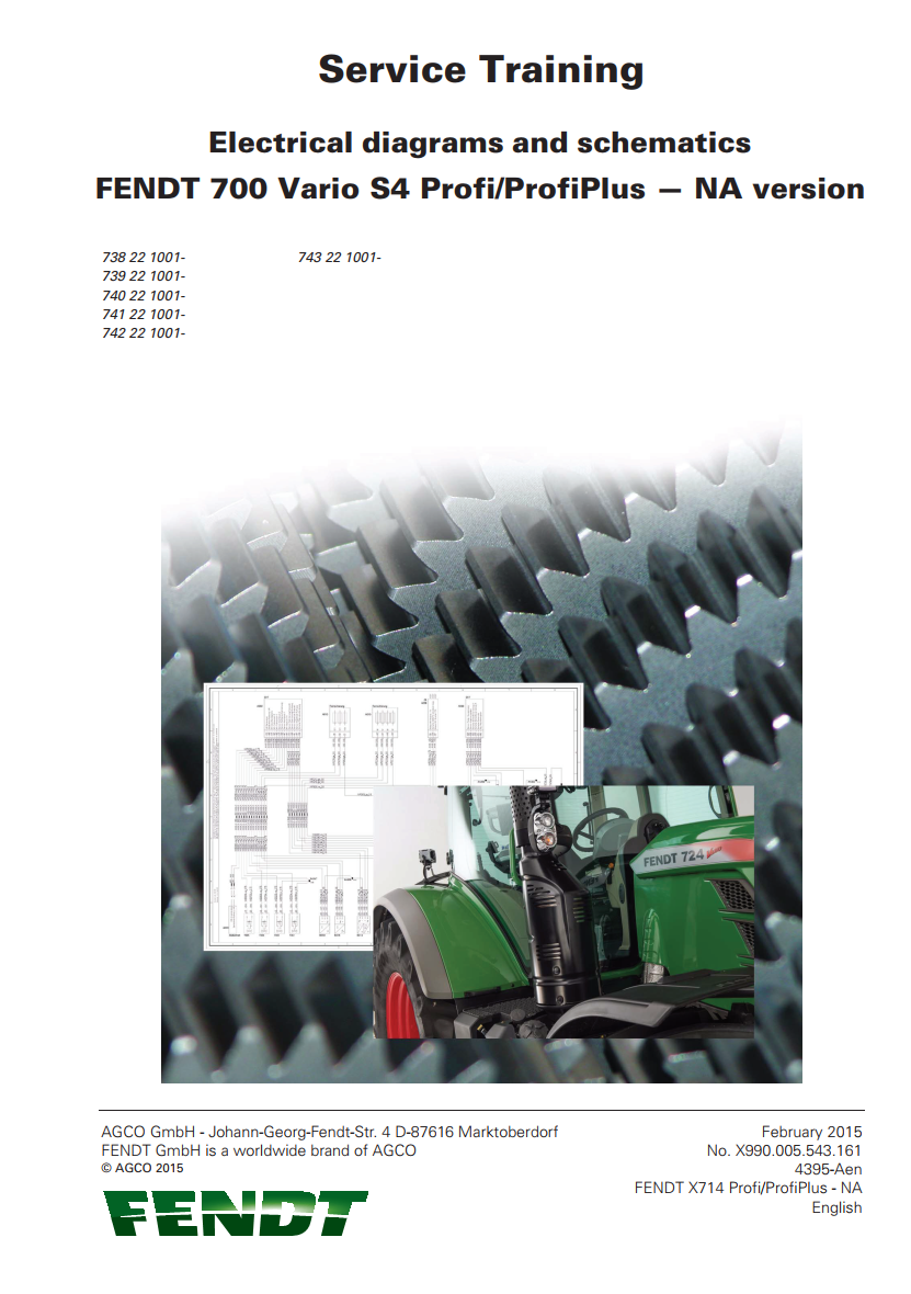 FENDT 700 VARIO S4 NA WIRING DIAGRAMS