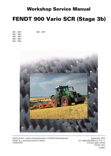 FENDT 900 VARIO SCR (STAGE 3B) 