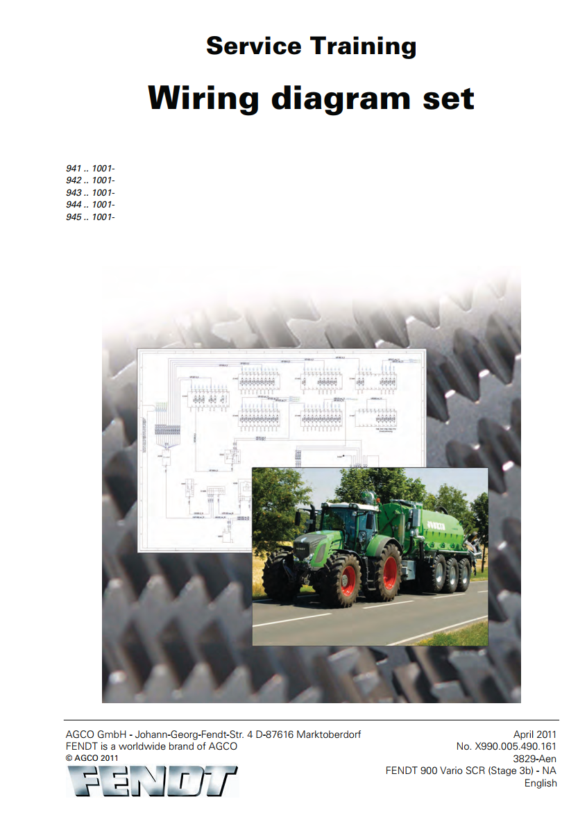 FENDT 900 VARIO SCR (STAGE 3B) SCHEMATICS