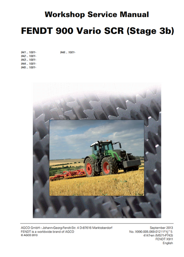 FENDT 924 927 930 933 936 VARIO STAGE 3B TIER 4i