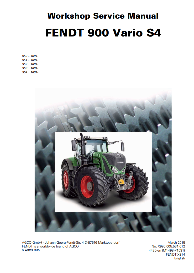 FENDT 927 930 933 936, 939 VARIO S4