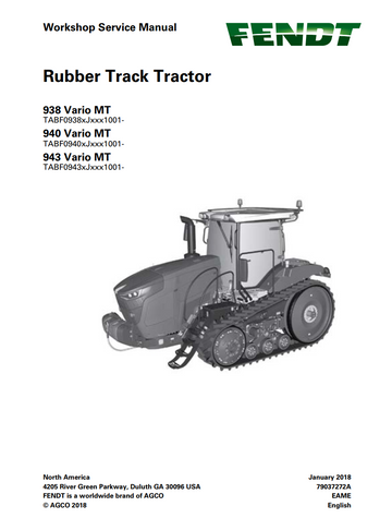 FENDT 938 940 943 VARIO MTTRACTOR