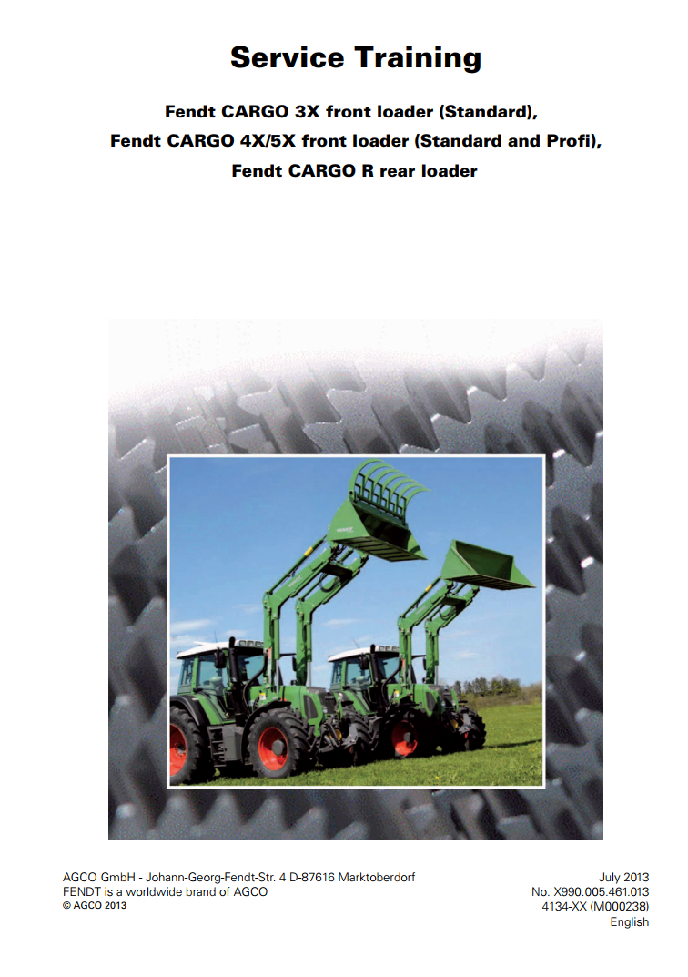 FENDT CARGO 3X 4X 5X STANDARD PROFI
