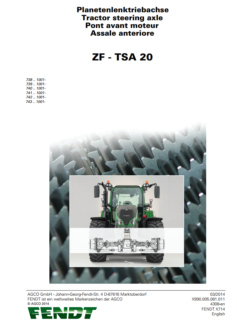 GEN6 STEERING AXLE ZF TSA 20