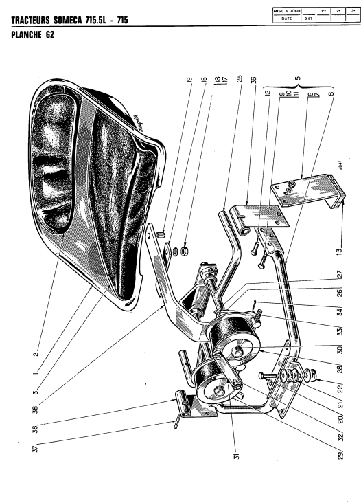 FIAT 715-7155L 750 750-750DT TRACTOR PARTS CATALOG
