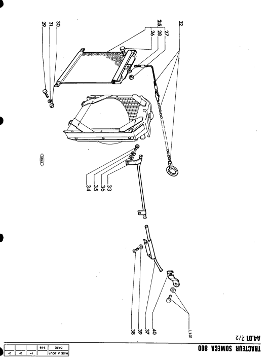 FIAT 800 880-5 880DT-5 805C 850 TRACTOR PARTS CATALOG