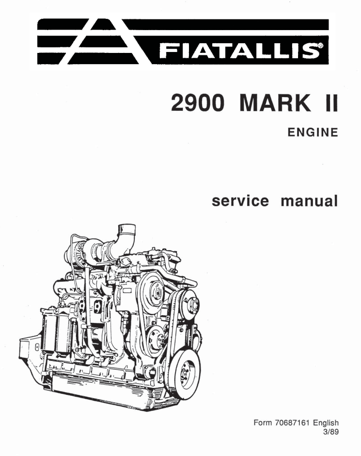 FIAT ALLIS 2900 MK II ENGINE