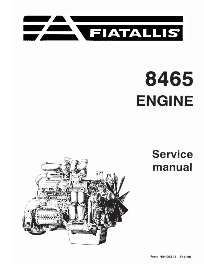 FIAT ALLIS 8285 ENGINE