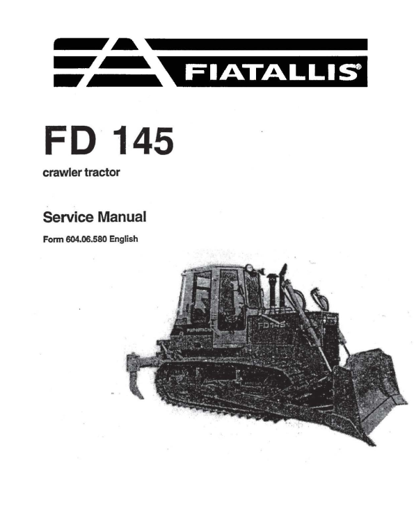 FIAT ALLIS FD145 FD 145 CRAWLER DOZER