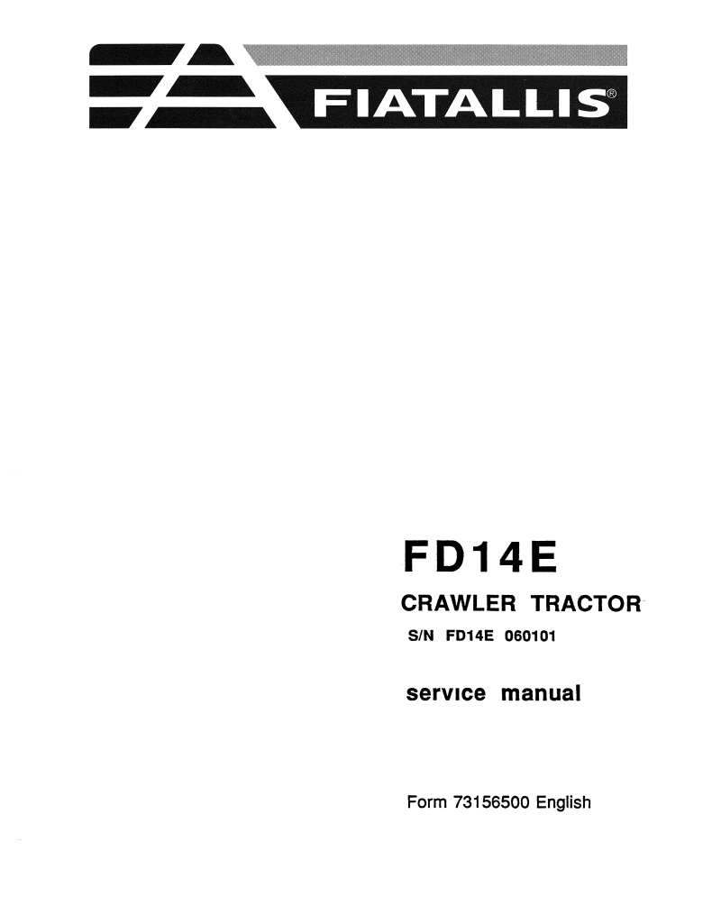 FIAT ALLIS FD14E FD 14E CRAWLER DOZER TRACTOR