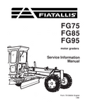 FIAT ALLIS FG FG75 FG85 FG95 MOTOR GRADER