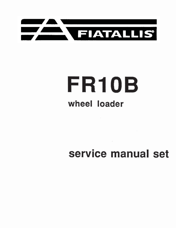 FIAT ALLIS FR10B FR 10B WHEEL LOADER TRACTOR