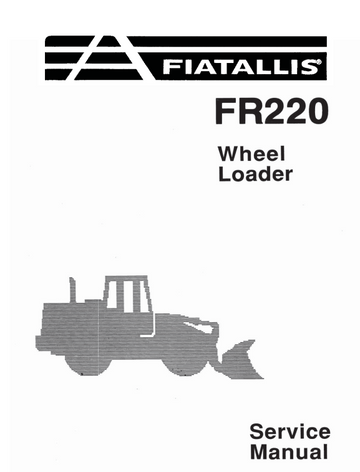 FIAT ALLIS FR220 FR 220 WHEEL LOADER