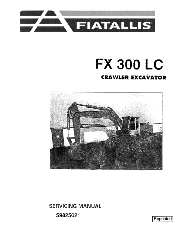 FIAT ALLIS FX300LC FX 300LC CRAWLER EXCAVATOR