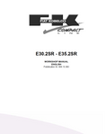 FIAT KOBELCO E30.2SR E35.2SR MINI HYDRAULIC EXCAVATOR