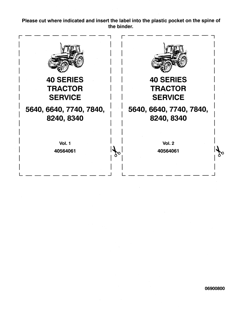 FORD 5640 6640 7740 7840 8240 8340 TRACTOR SHOP