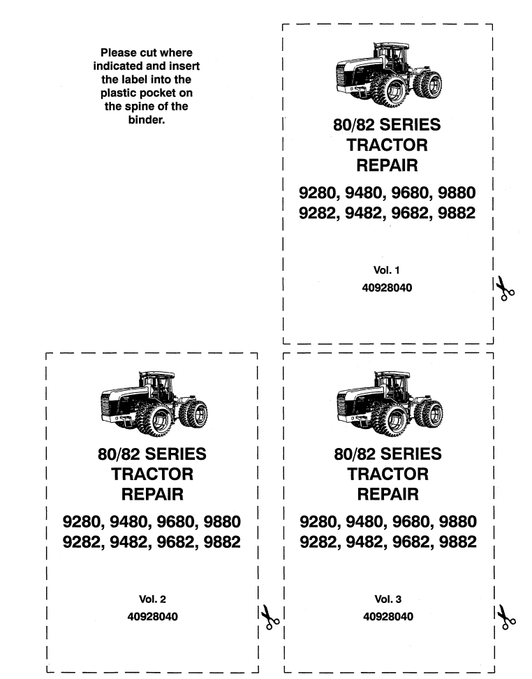 FORD 80 82 SERIES 9280 9480 9680 9880 9282 9482 9682 9882 TRACTOR