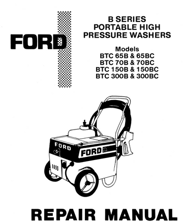 FORD BTC 65B 70B 150B 300B BC 65BC 70BC 150BC 300BC PRESSURE WASH