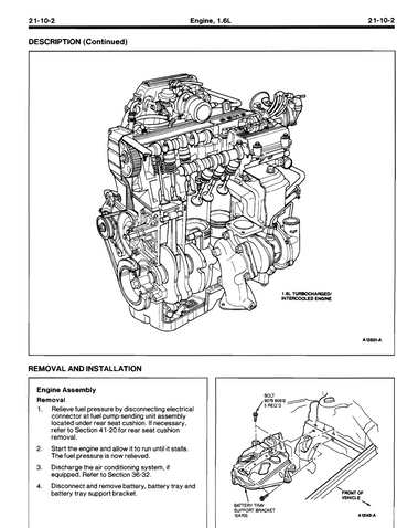 FORD CAPRI 1.6L EFI 1989-1994