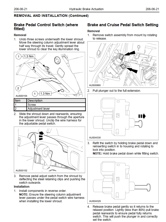 FORD FALCON BA 4.0L 5.4L 2002-2005