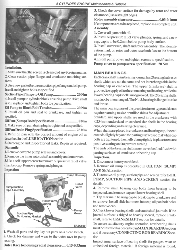 FORD FALCON EF EL 4.0L 5.0L 1994-1998