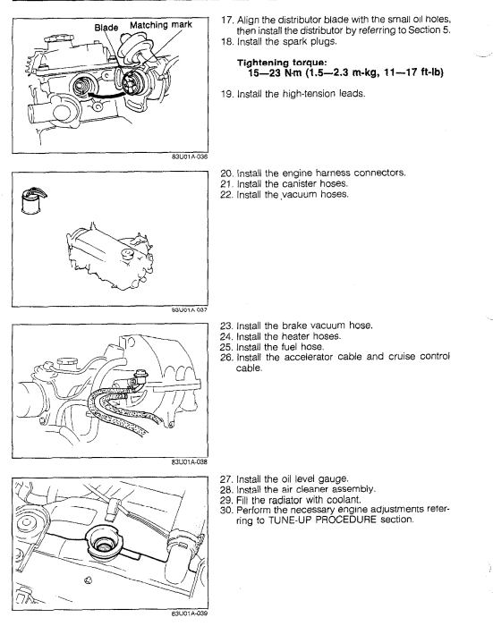FORD LASER KJ 1994-1998 1.6L 1.8L B6 BP ENGINE