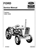 FORD NEW HOLLAND 1000 1600 TRACTOR 